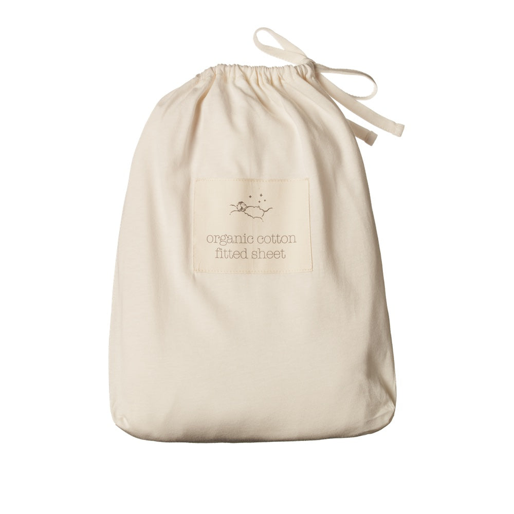 Fitted Cot Sheet Jersey Natural
