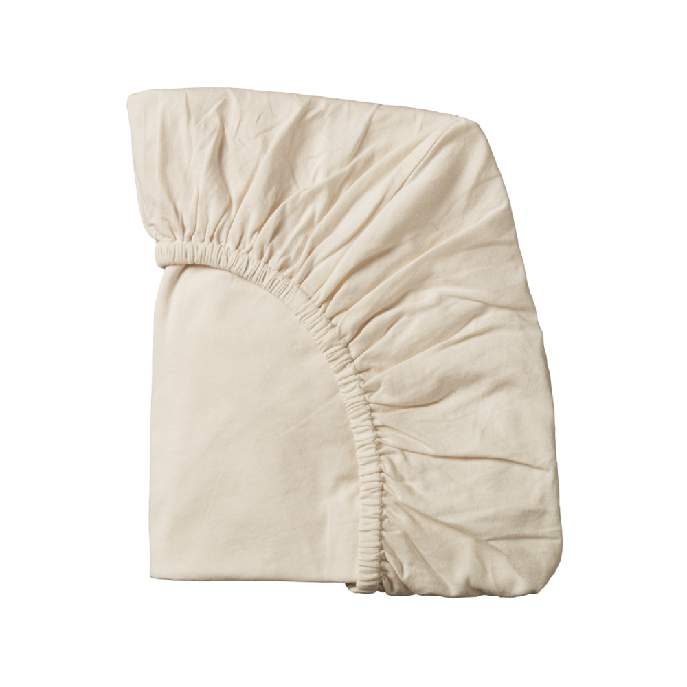 Fitted Cot Sheet Jersey Natural