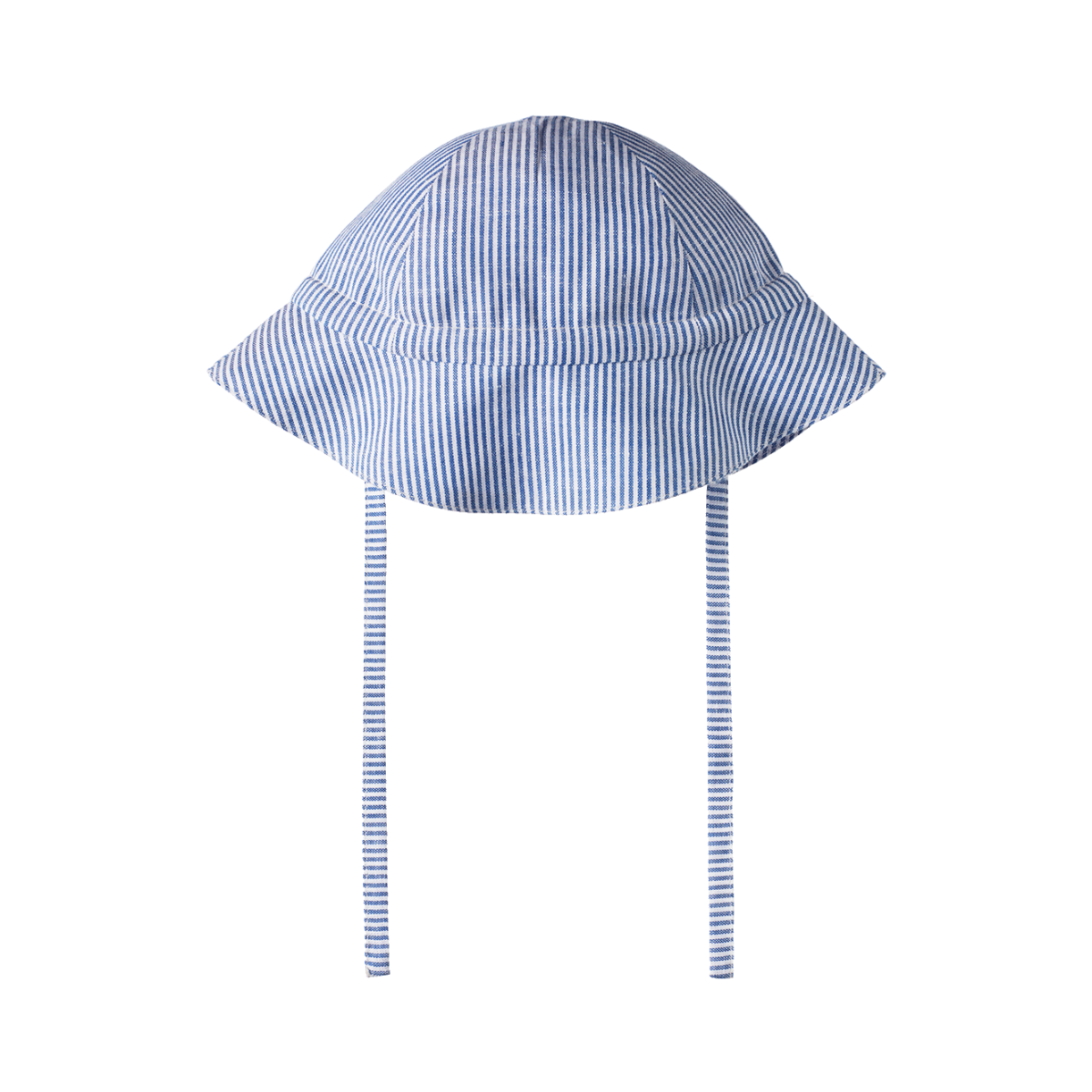 Blue Stripe Linen Sunhat