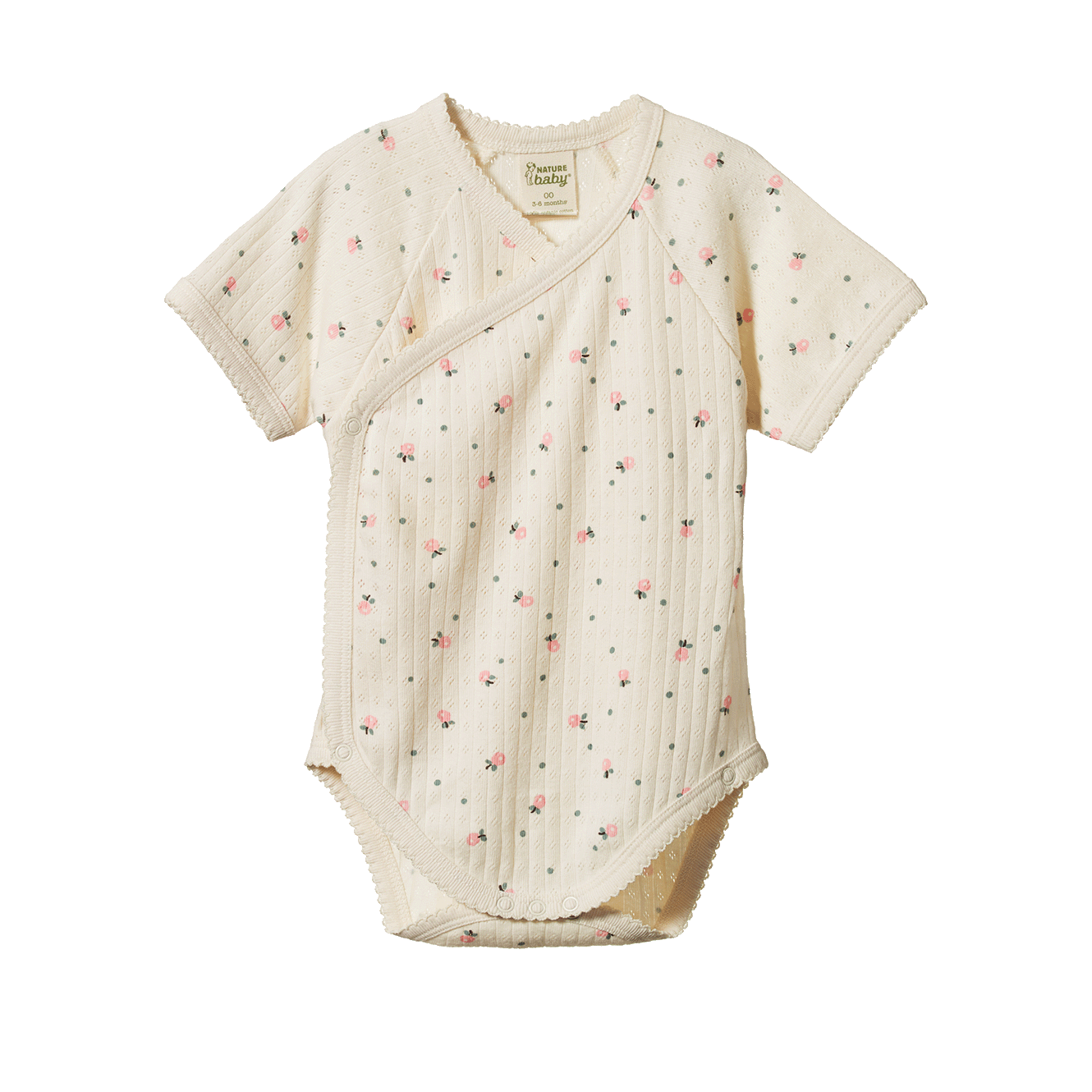 Short Sleeve Kimono Bodysuit Pointelle Posey Blossom