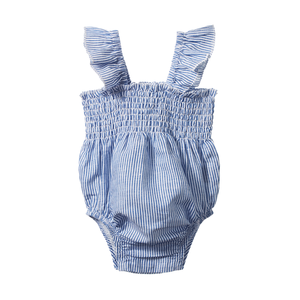 Gala Suit Linen Blue Stripe
