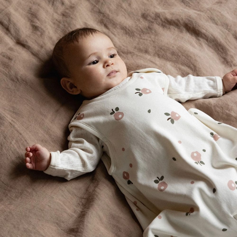 Organic Cotton Sleeping Bag Posey Blossom Rose Print