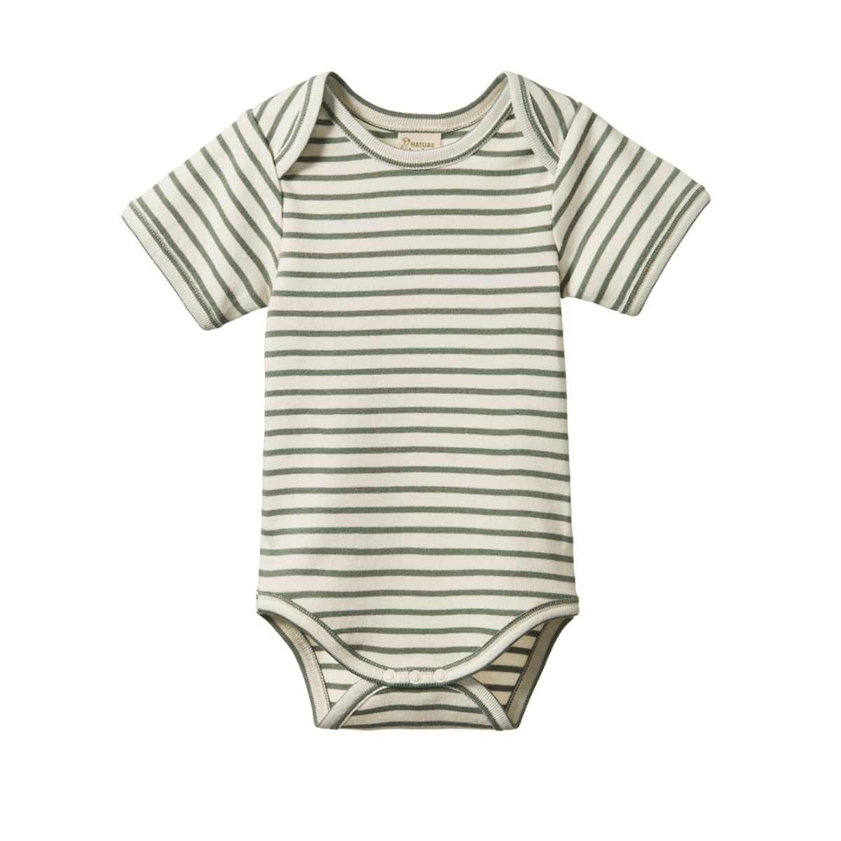 Short Sleeve Bodysuit Nettle Sailor Stripe