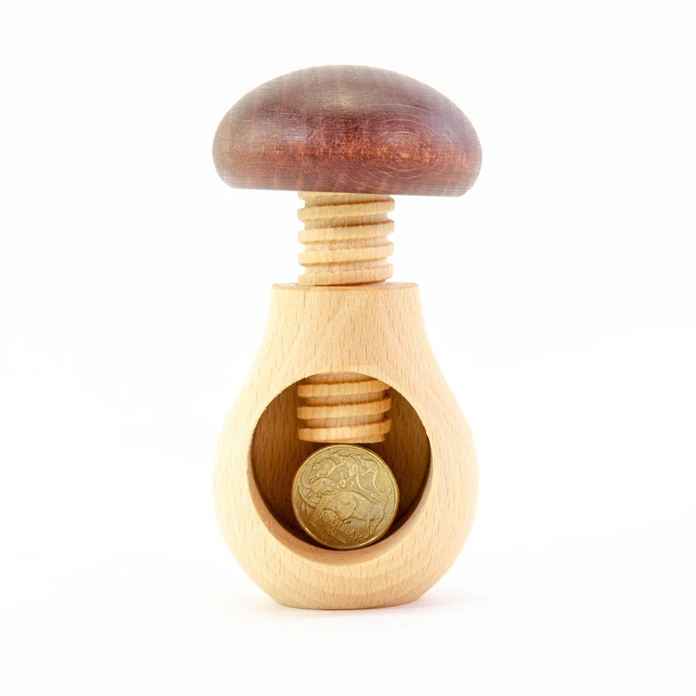 Mushroom Chestnut Holder & Nutcracker