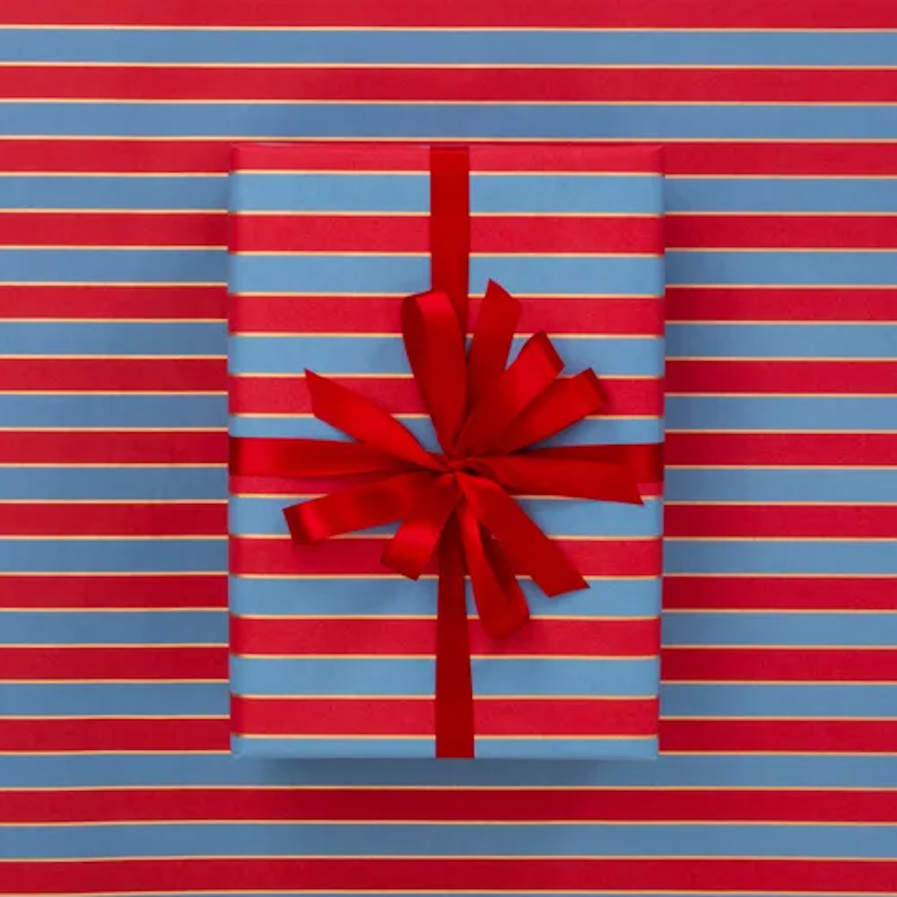 Wrapping Paper Nutcracker French Blue / Red - Store Pick Up Only