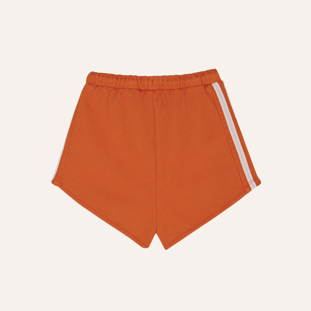 Orange Washed Kids Shorts
