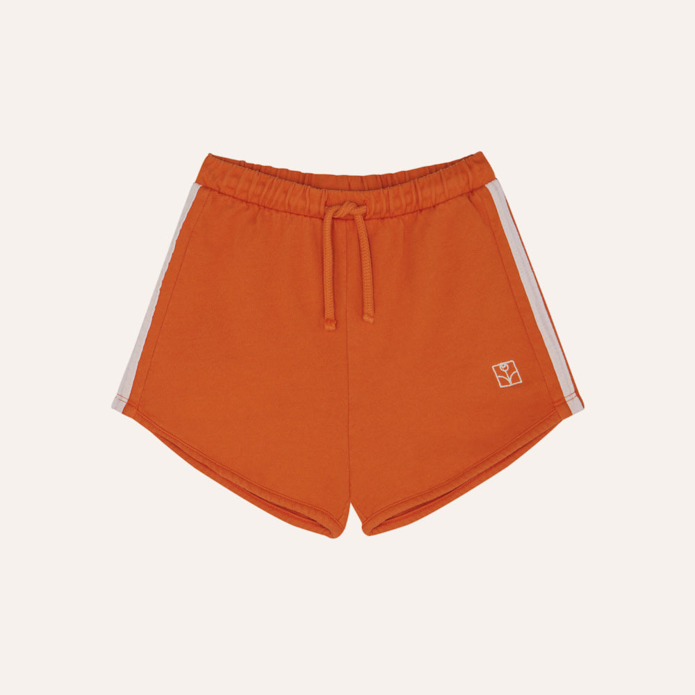 Orange Washed Kids Shorts