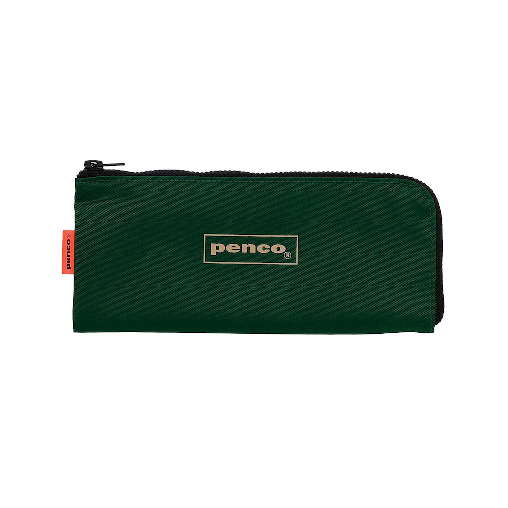 Penco Flat Pen Case Dark Green