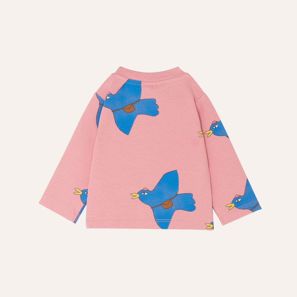 Pigeons Allover Long Sleeve T-Shirt Baby