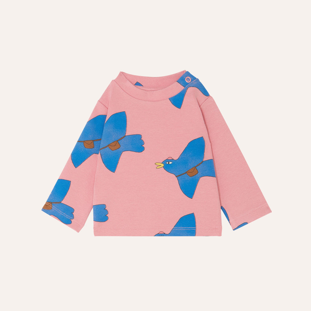 Pigeons Allover Long Sleeve T-Shirt Baby