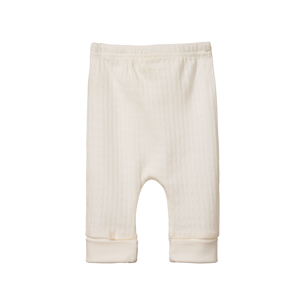 Pointelle Drawstring Pants Natural