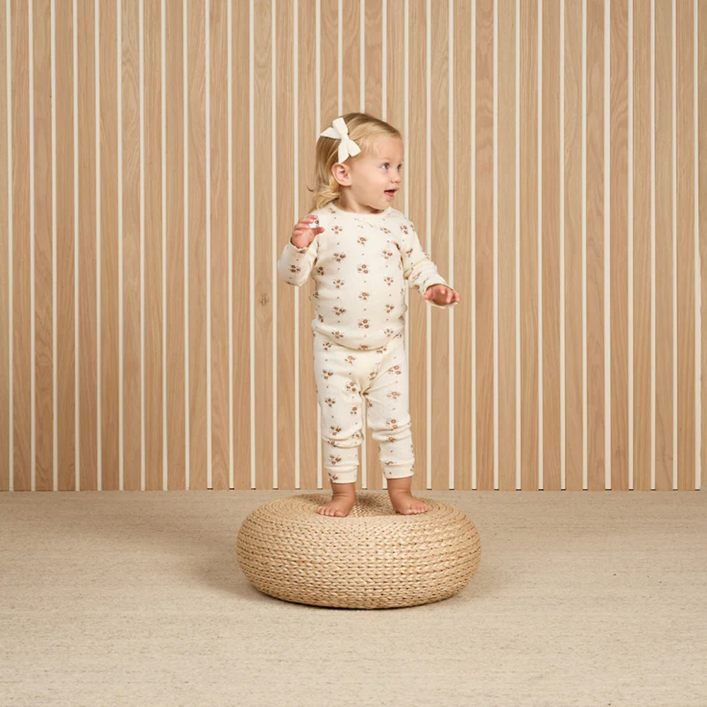 Pointelle Long Sleeve Tee + Legging Autumn Flora