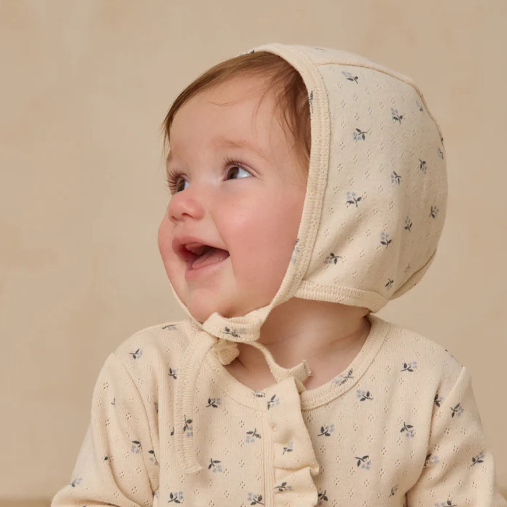 Baby Bonnet Blue Ditsy