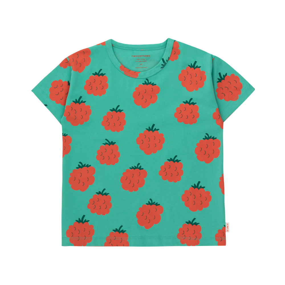 Raspberries Tee Emerald
