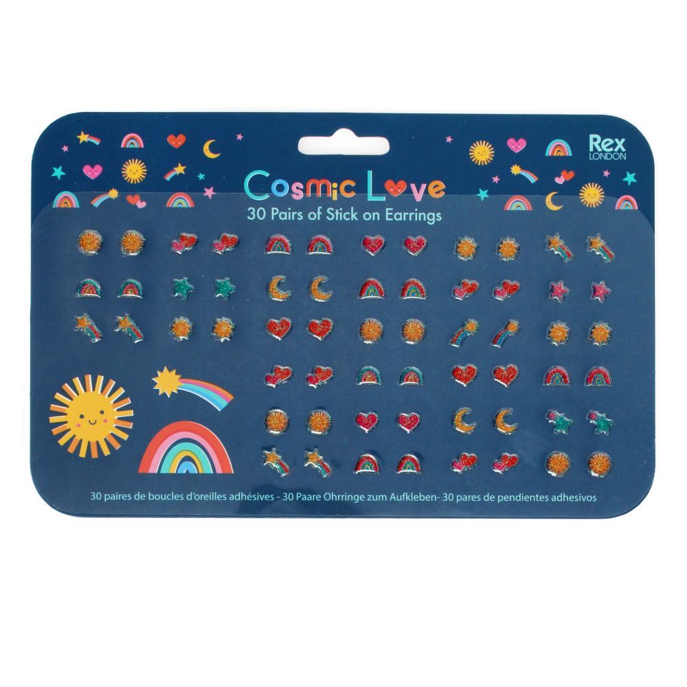 Cosmic Love Stick on Earrings