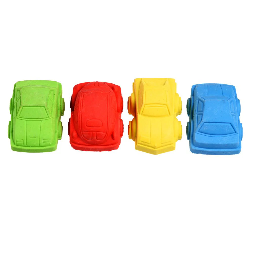 Road Trip Car Erasers Set Of 4