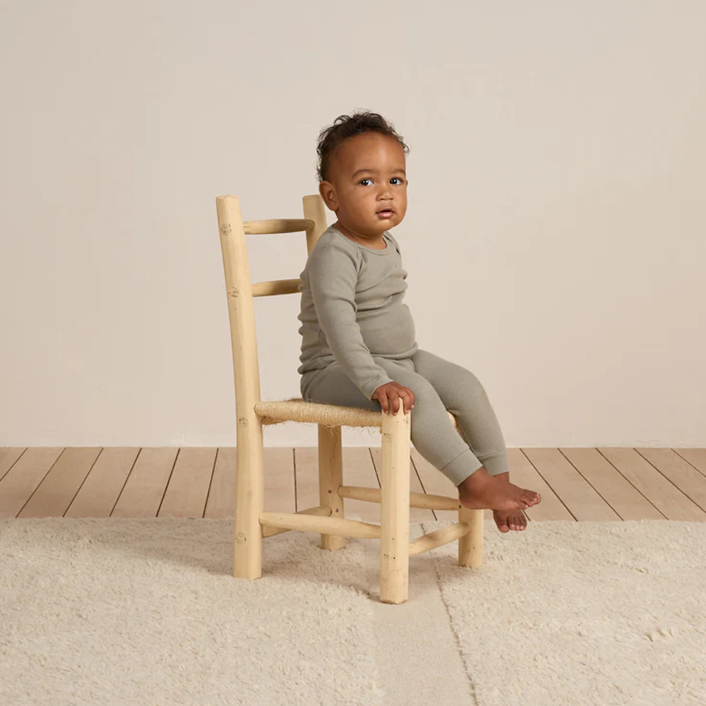 Ribbed Long Sleeve Tee + Legging Set Basil