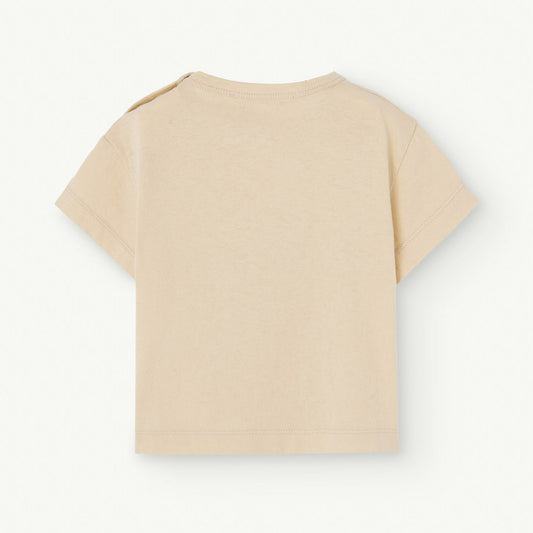 Rooster Baby T-Shirt Beige