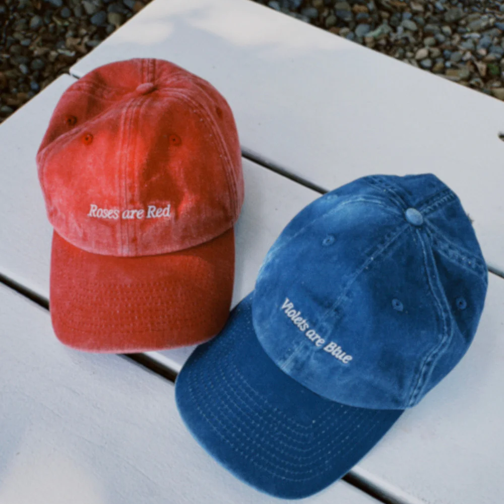 Roses Are Red Cap Washed Red