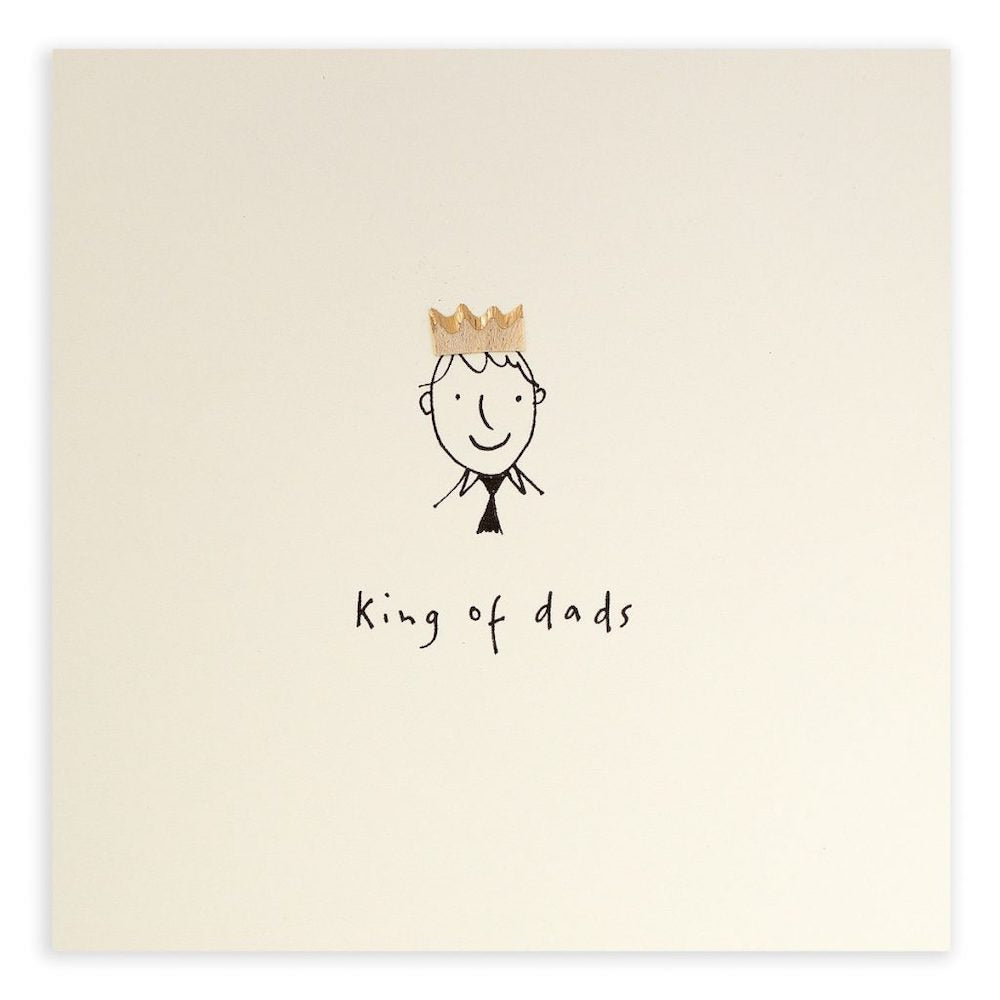 King of Dads Pencil Shavings Greeting Card