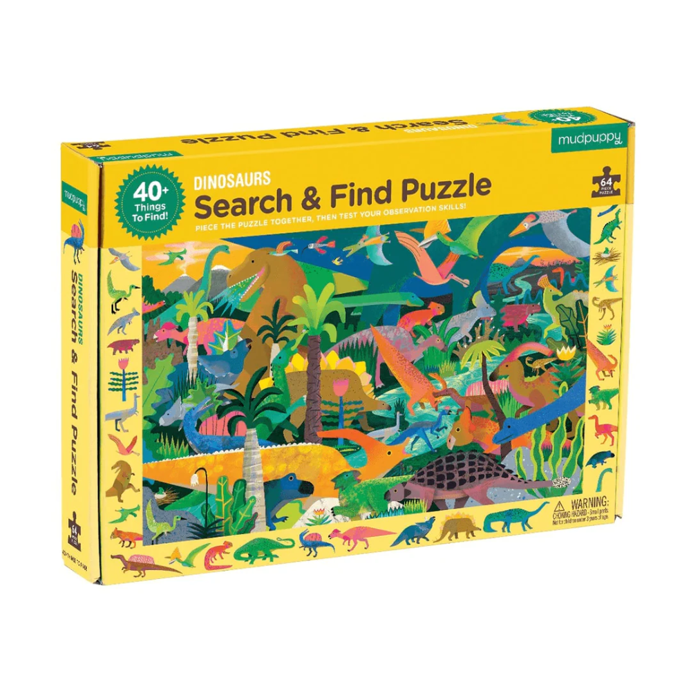 Search and Find Puzzle Dinosaurs 64 Piece