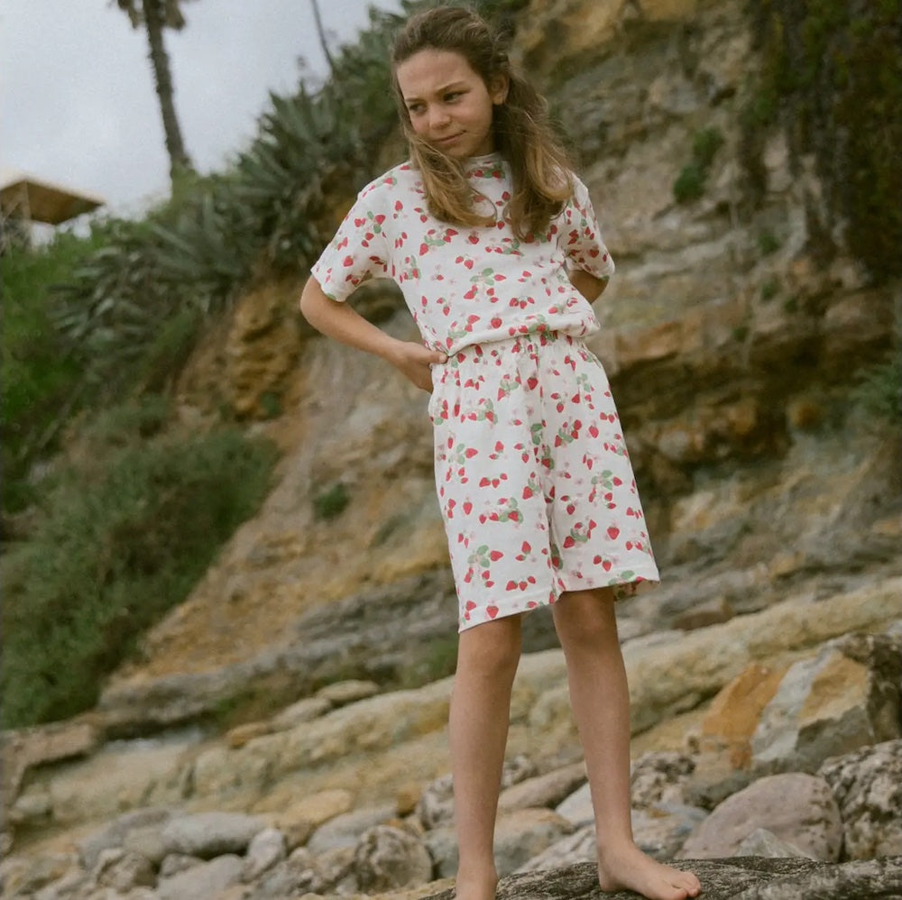 Kids Shortie Pyjama Set Strawberry