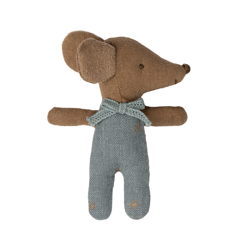 Sleepy Wakey Baby Mouse In Box Blue