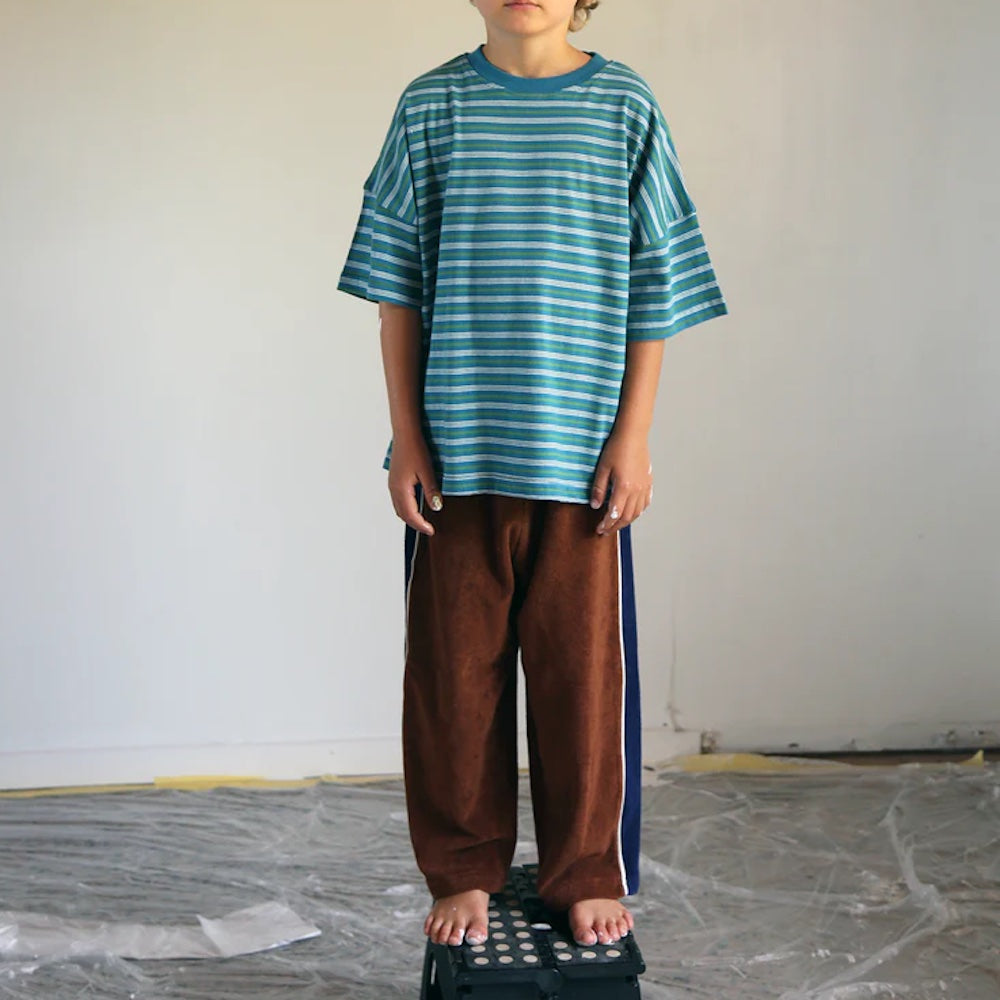 Panel Pant Brown and Navy