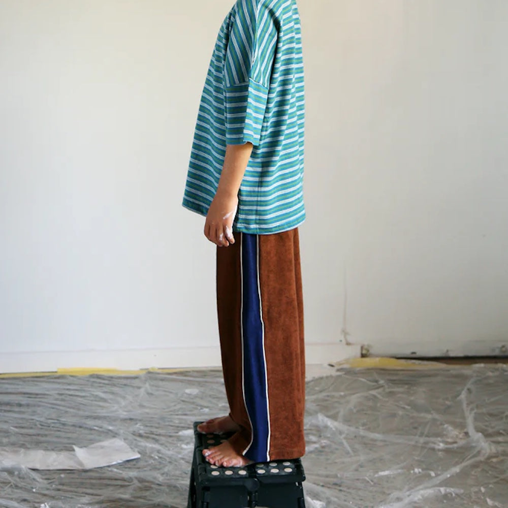 Panel Pant Brown and Navy