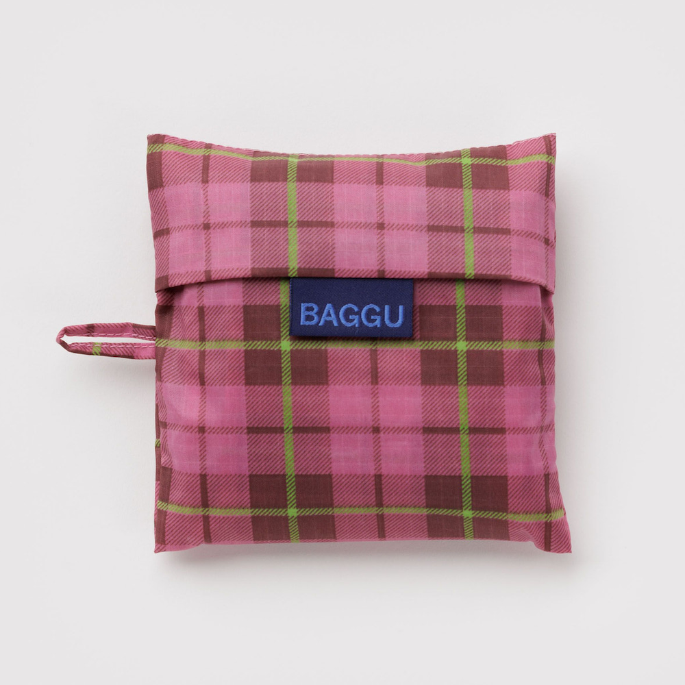 Standard Baggu Azalea Pink Tartan