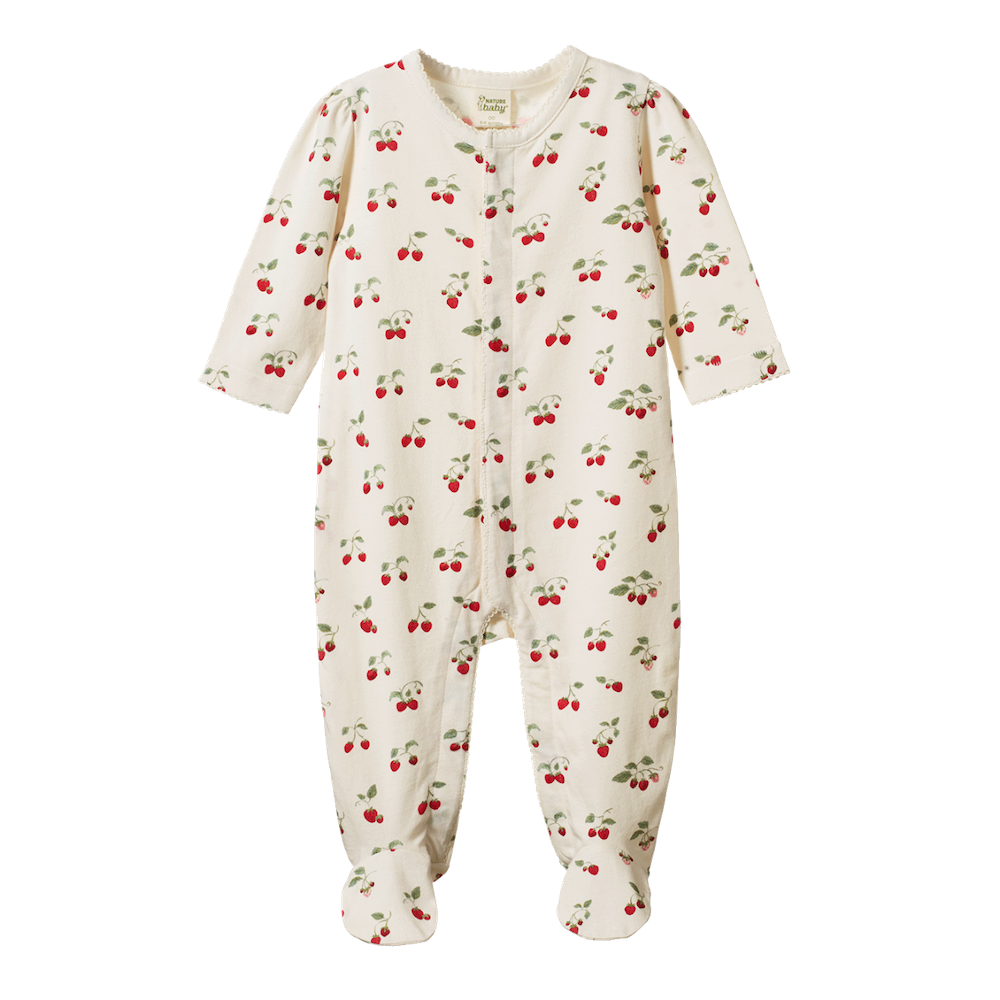 Lucy Suit Strawberry Blush print