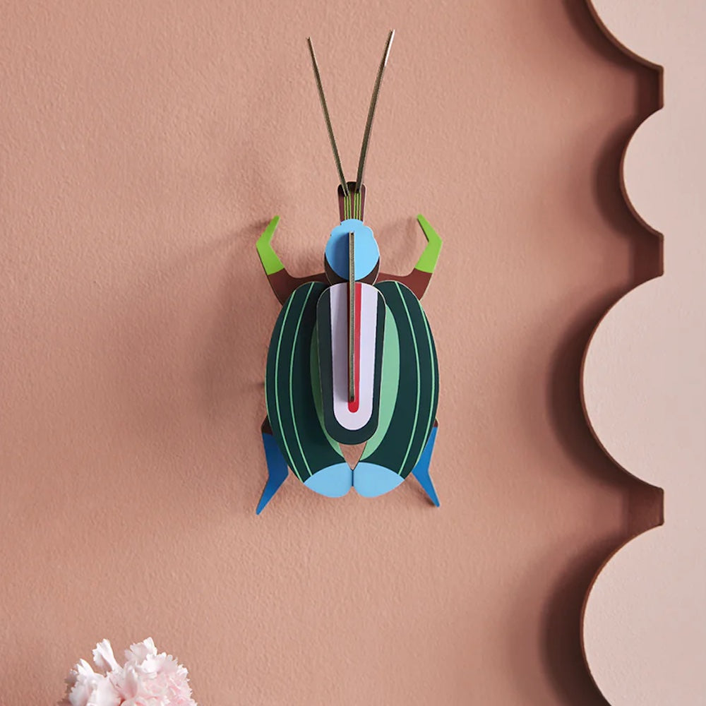 Wall Art Green Fig Beetle B7