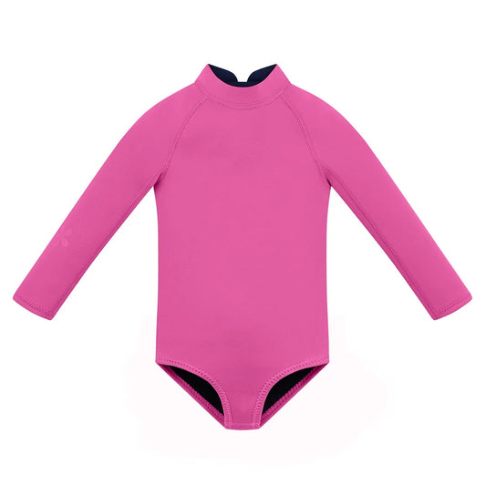 Long Sleeve Paddle Suit Fuchsia Pink