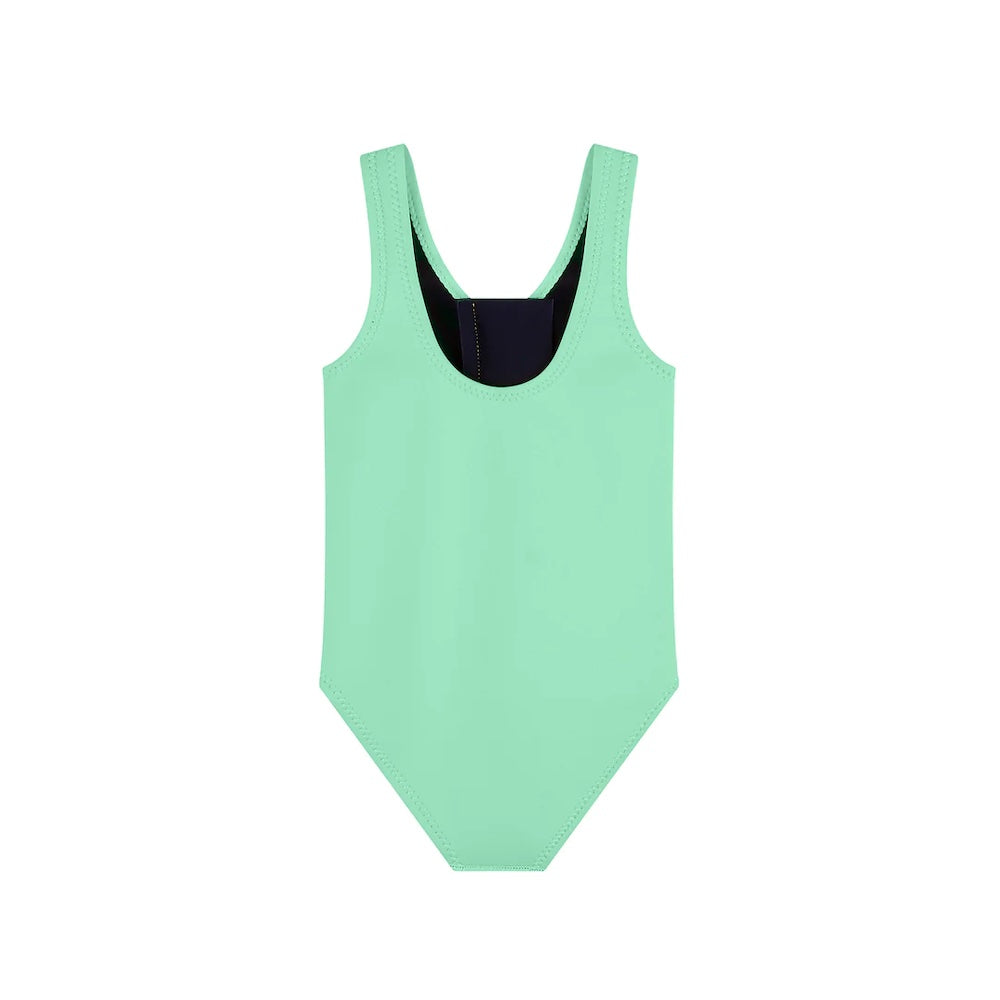 Zip Front Swimsuit Mint