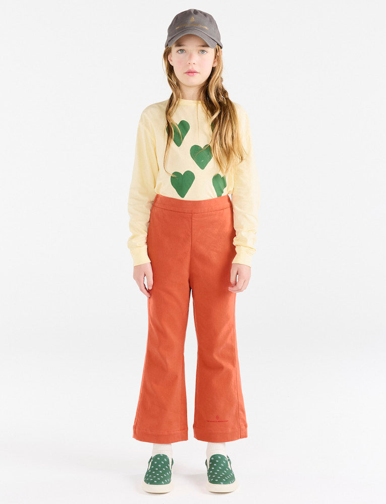 Hearts Yellow Dog Long Sleeve T-Shirt