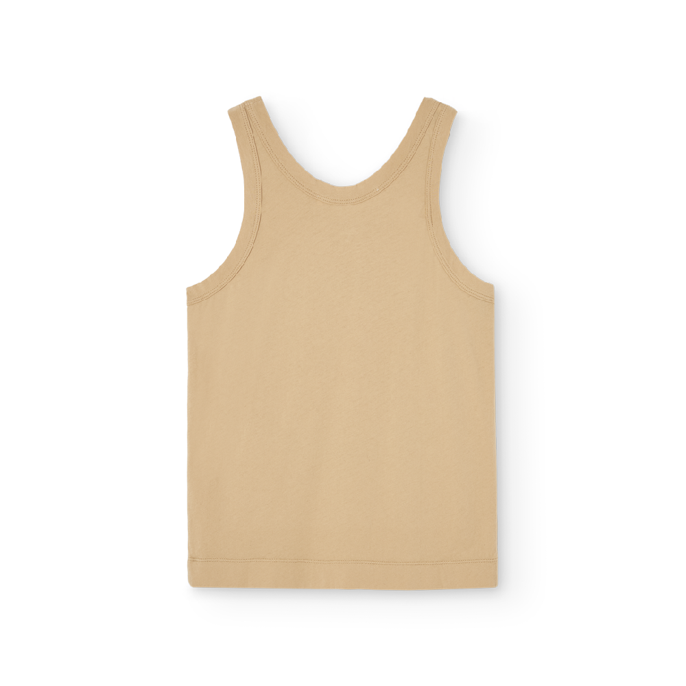 Frog Kid Tank Top Soft Brown