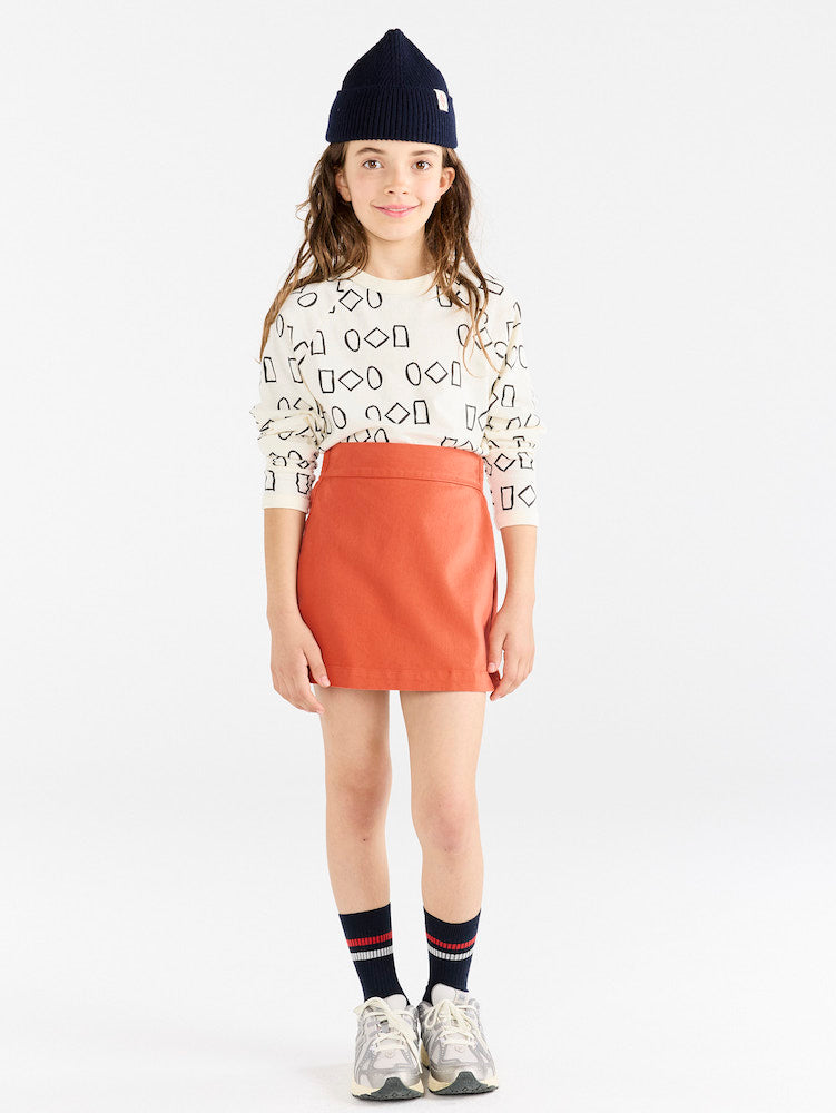 Fig Red Swan Mini Skirt