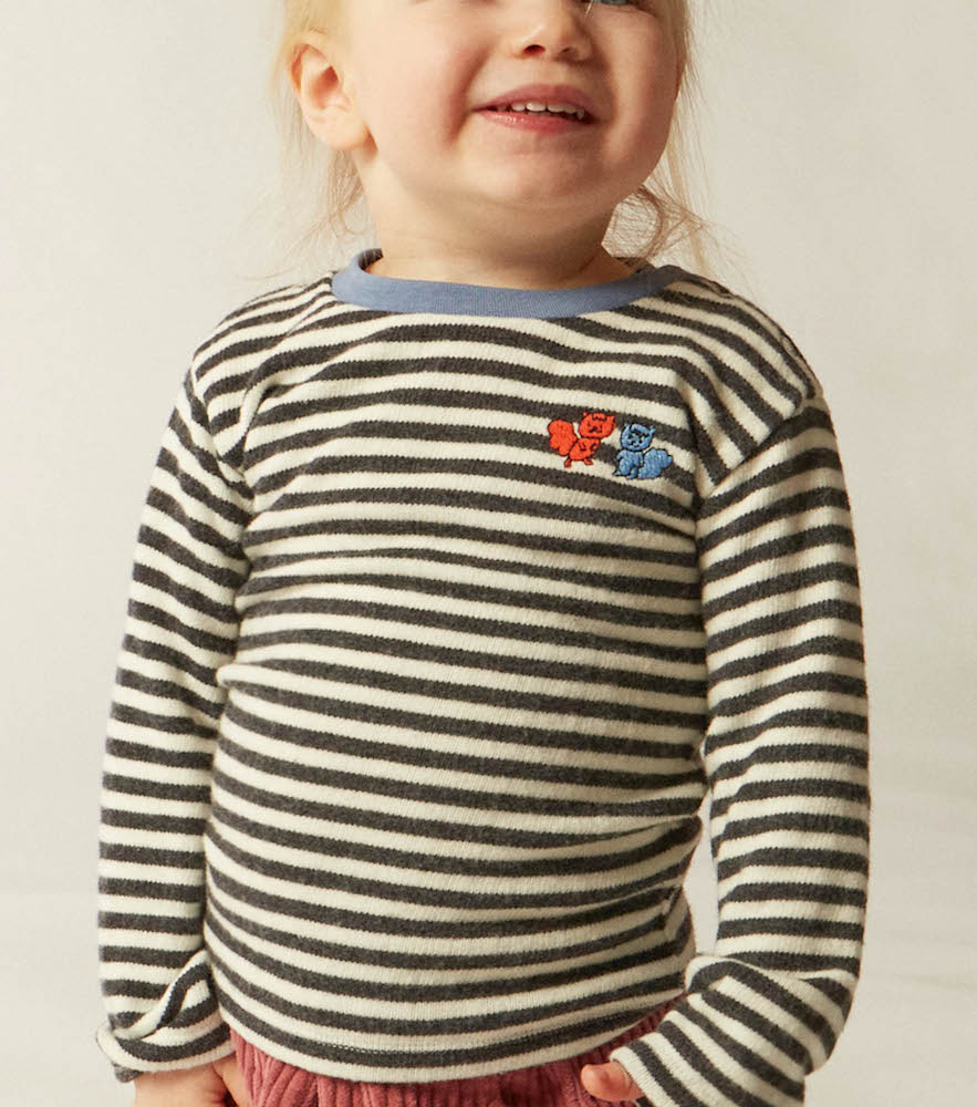 Bicolour Stripes Baby T Shirt