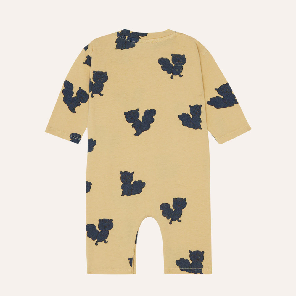 Blue Squirrels Baby Overall