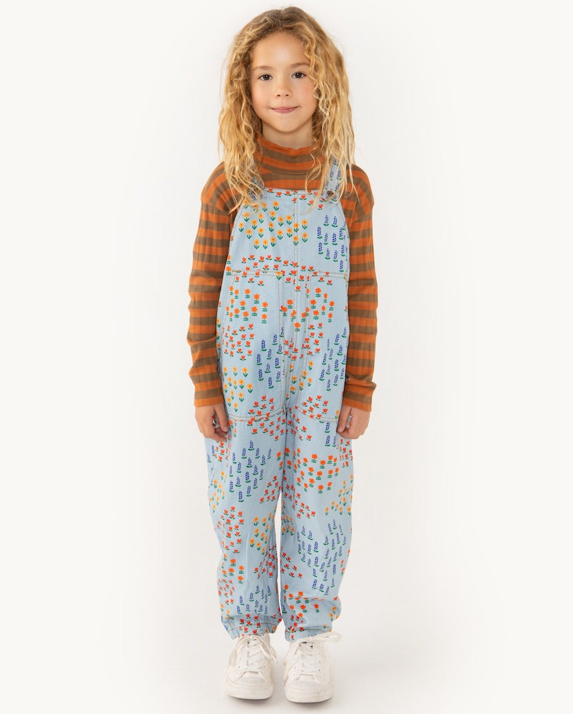 Garden Dungaree Milky Blue