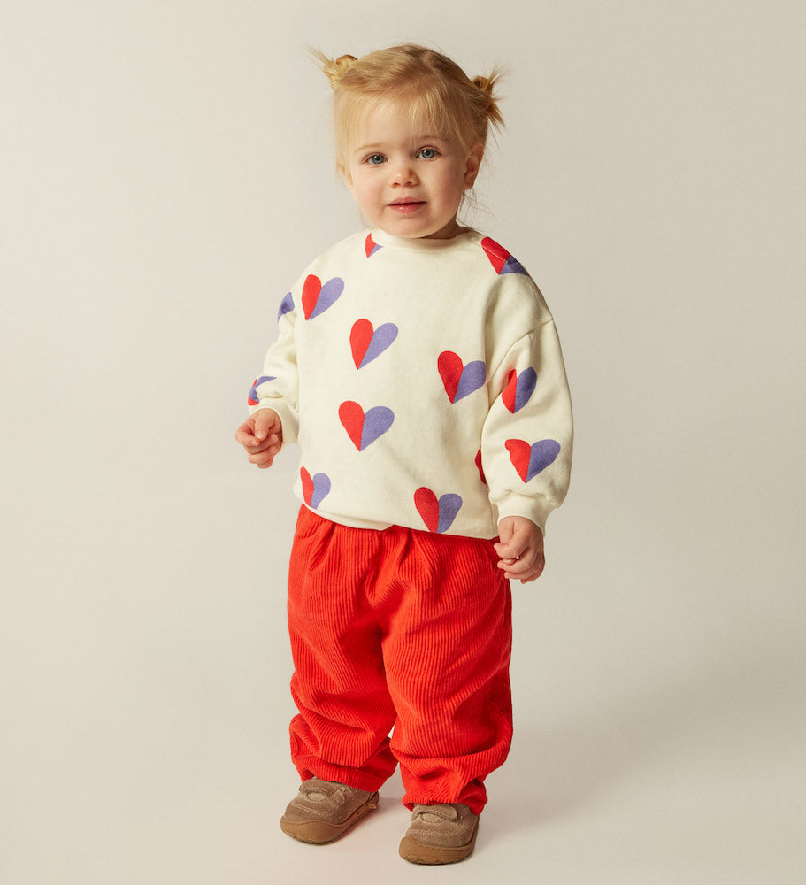 Red Corduroy Baby Trousers