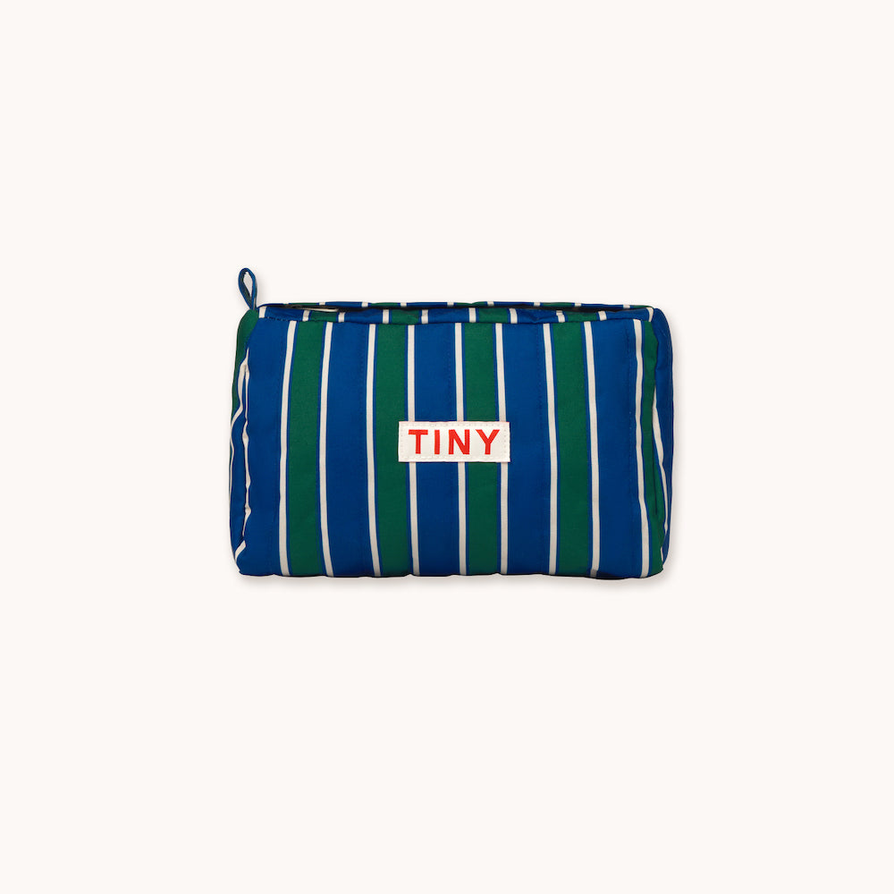 Stripes Pouch Dark Blue
