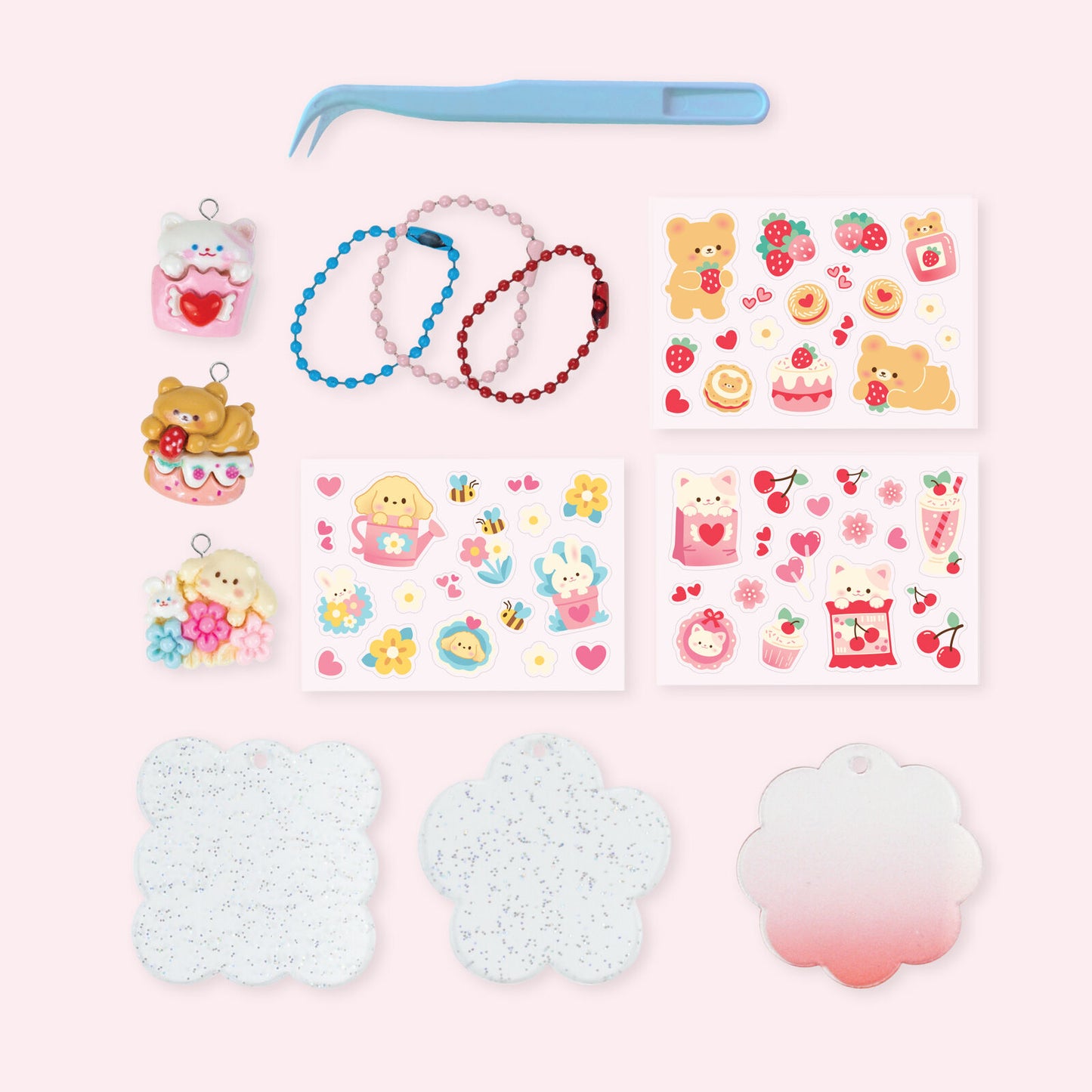 Sticker Craft Kit Kawaii Bag Charms