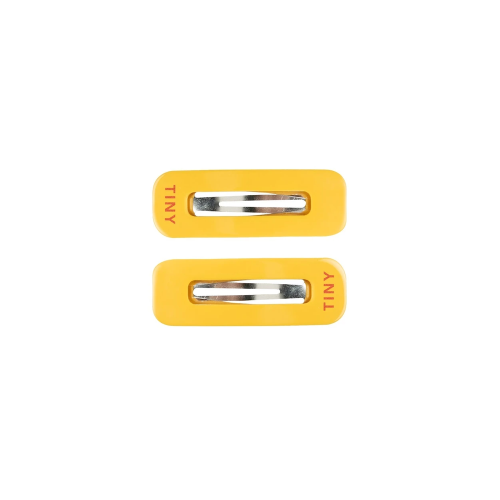 Tiny Hair Clips Set Yellow
