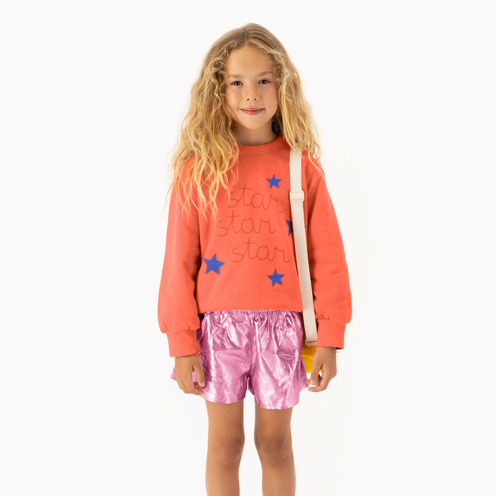 Star Sweatshirt Light Red