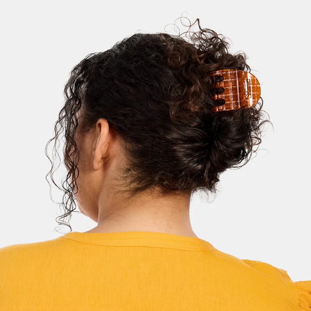 Ursa Claw In Caramel Plaid