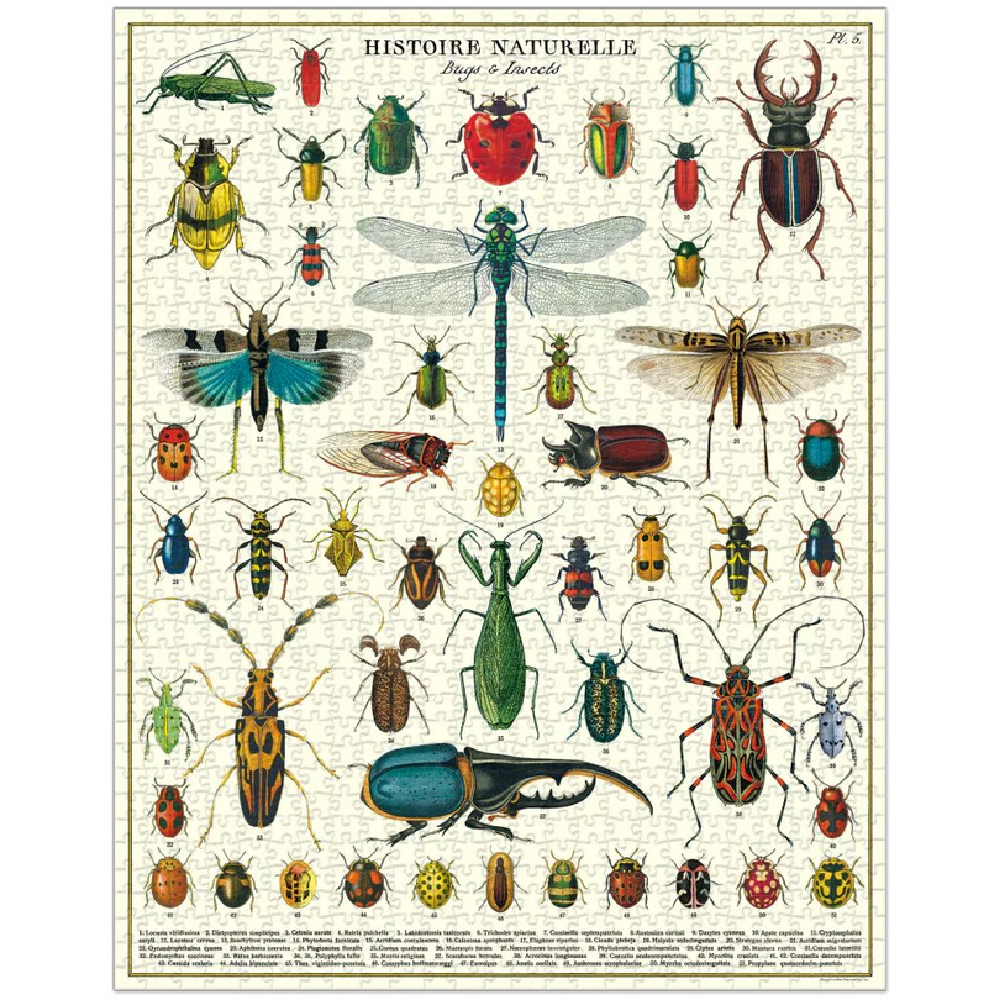 Bugs & Insects Vintage Jigsaw Puzzle 1000pc