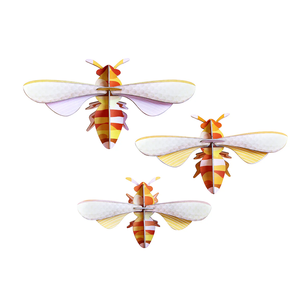 Wall Art Sea Creatures Honey Bees Set of 3