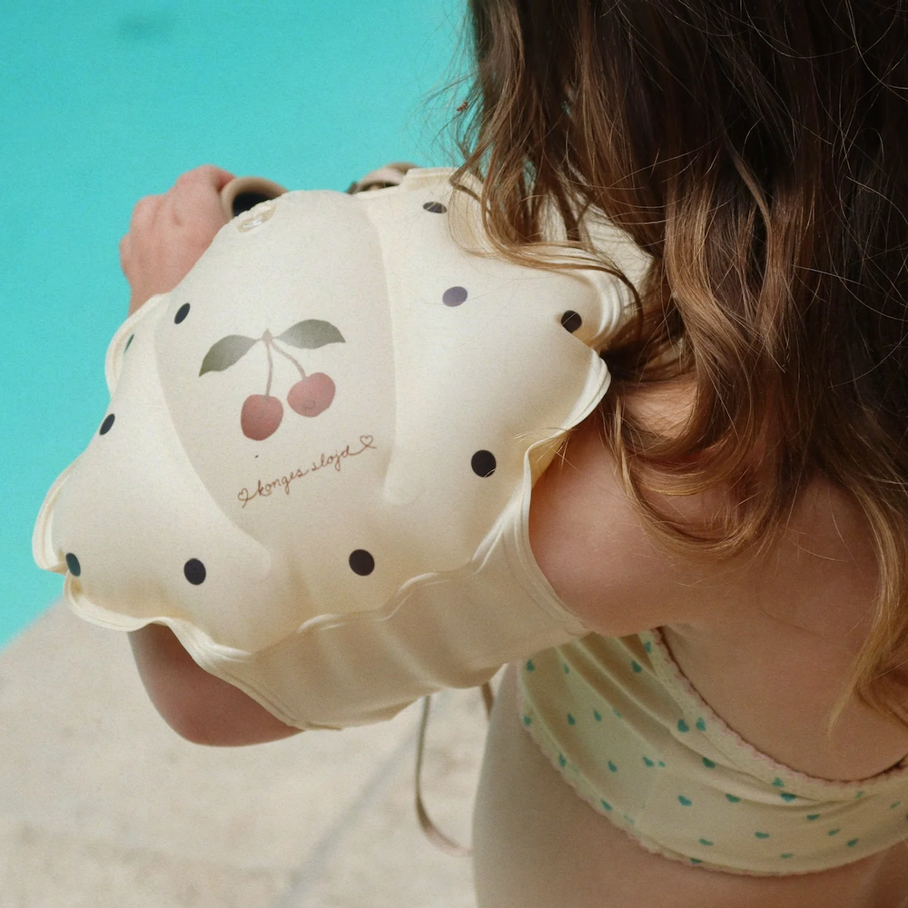 Shell Water Wings Navy Dot