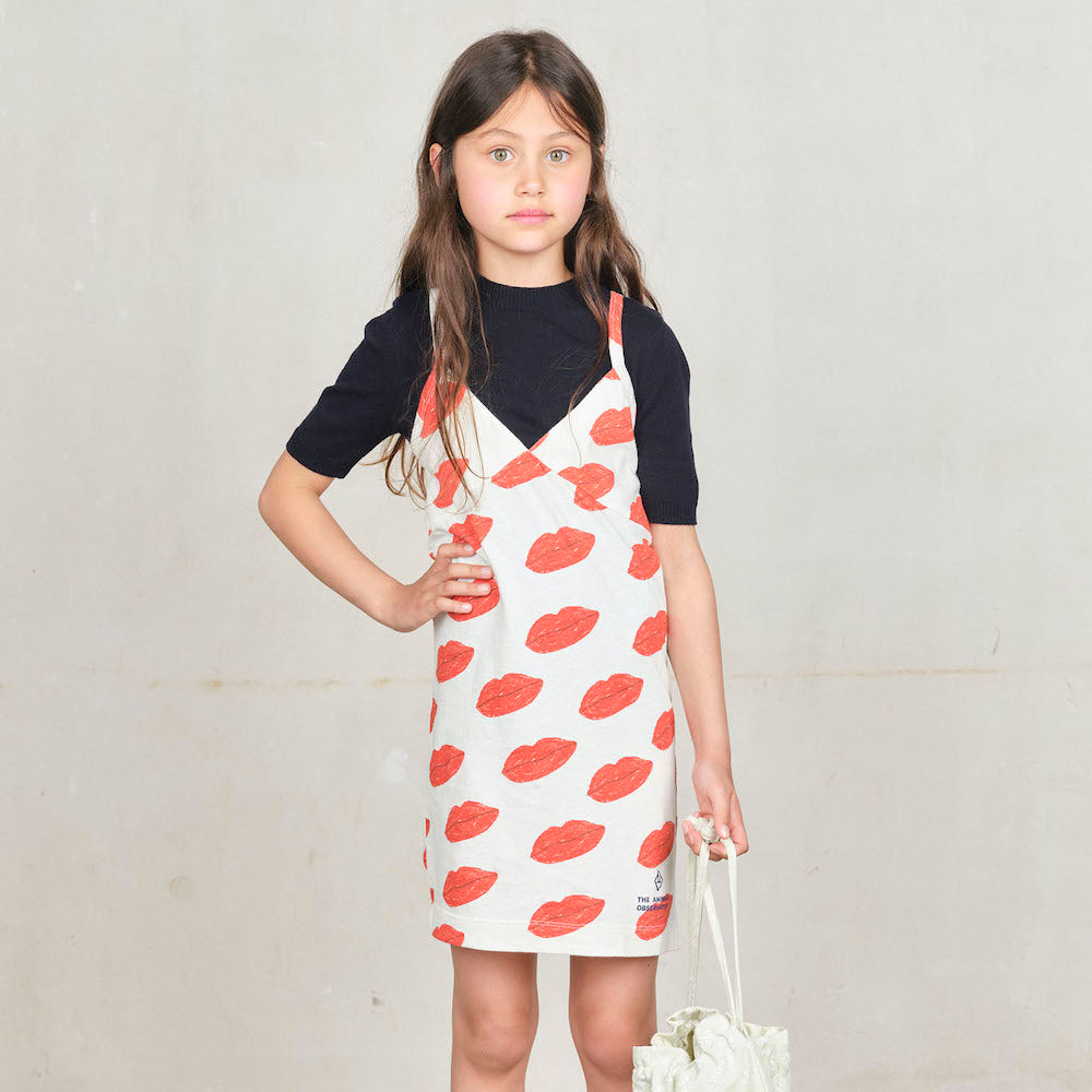 Otter Kid Mini Dress White Kissing